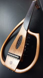 Oud sylent 11 cordes sapele travel wenge wooden flatback electric arabic turkish music najarian ranymusic (2)~1