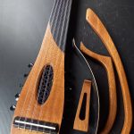 Oud sylent 11 cordes parts sapele travel wenge wooden flatback electric arabic turkish music najarian ranymusic (2)~1