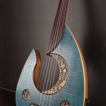 Oud left handed moon blue electric arabic turkish najarian music sylent player (1)