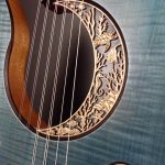Oud left handed moon blue electric arabic turkish najarian music sylent player (3)