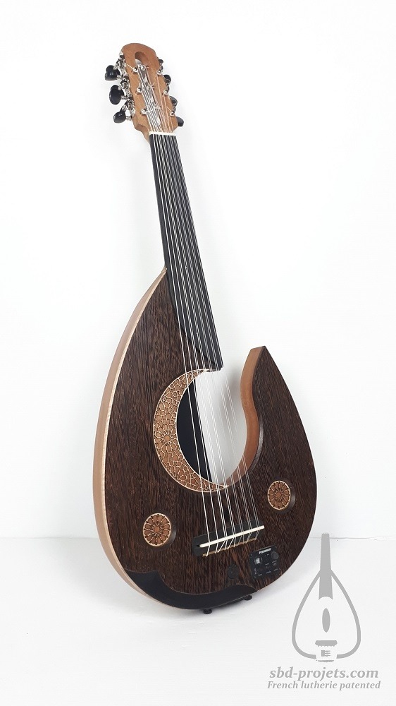 Oud moon electric luthier arabic profil