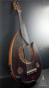Oud moon electric wenge 14C electric arabic turkish music najarian ranymusic hollow (6)~1