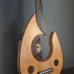 Oud moon red cedar electric arabic turkish najarian music sylent player (1)
