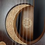 Oud moon wenge frets electric arabic turkish najarian music sylent player (3)