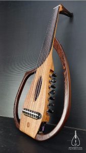 Oud sylent 13 cordes travel wenge wooden flatback electric arabic turkish music najarian ranymusic (2)~1